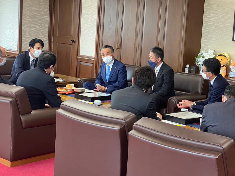 花塚市長と一緒でした