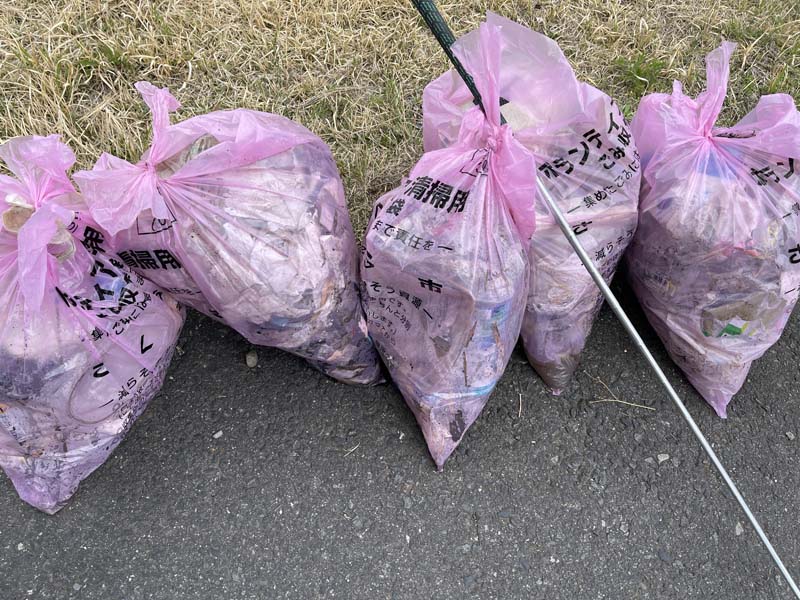 収集したごみ