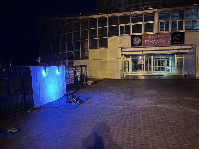 実施場所の全景