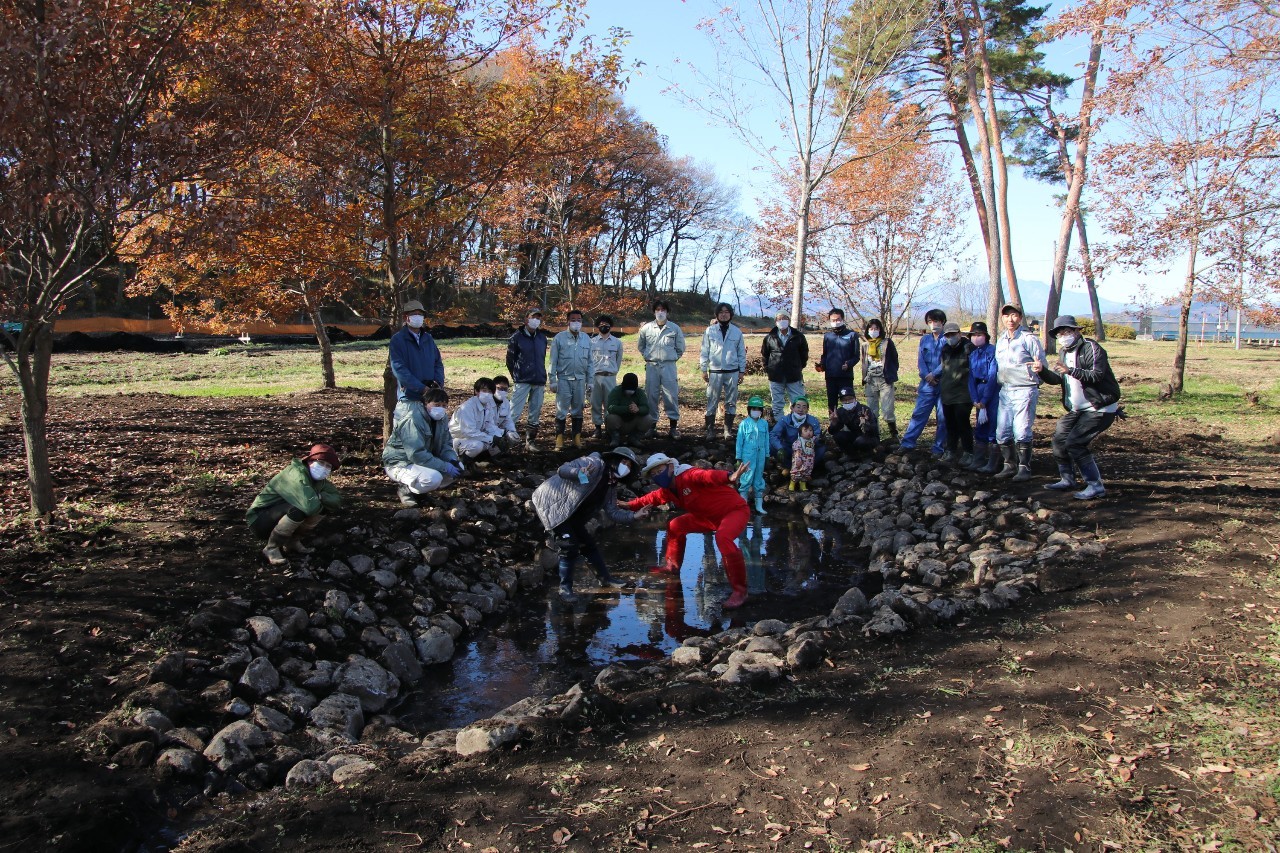 「アズマヒキ池」が完成